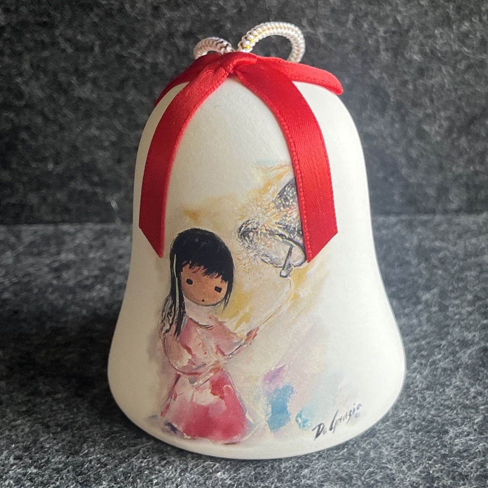Vintage 2005 De Grazia Annual Limited Edition Ornament Christmas‎ Bell SIGNED